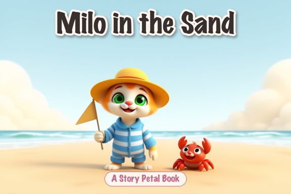 Page 1 of “Milo in the Sand”